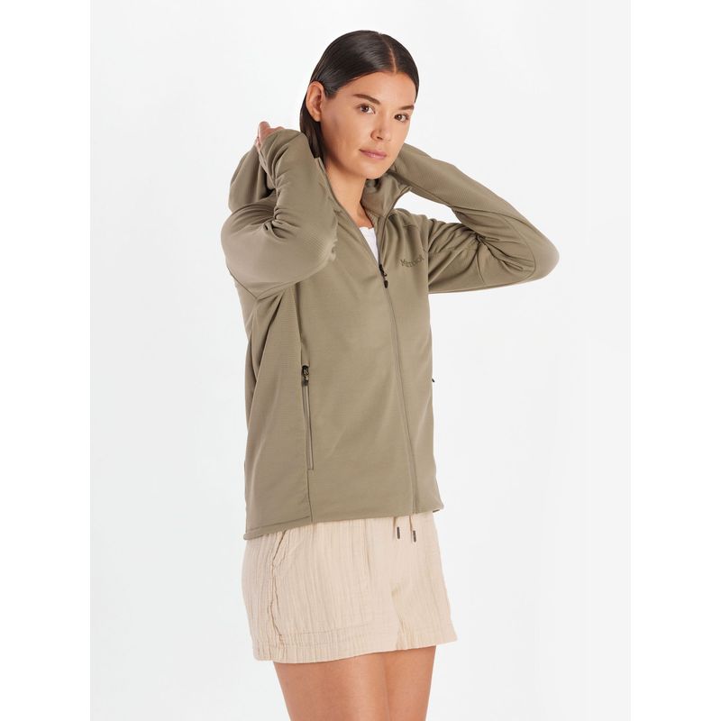 MARMOT - Polar Mujer Leconte Fleece Hoody Café Marmot