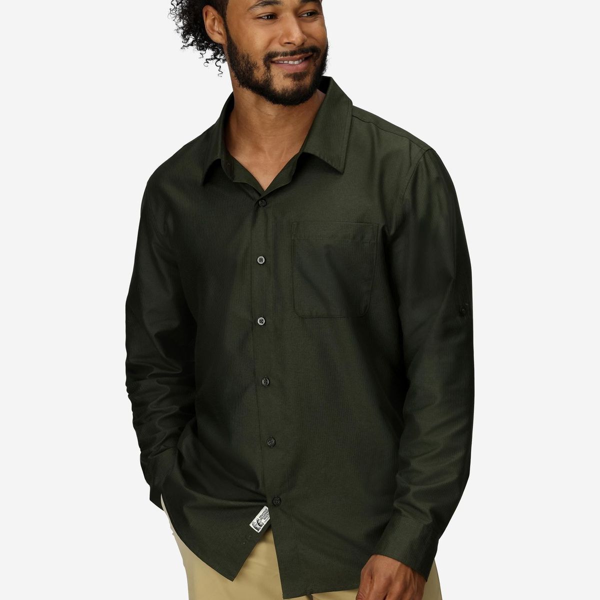 MARMOT - Camisa Hombre Arex Ls Verde Marmot