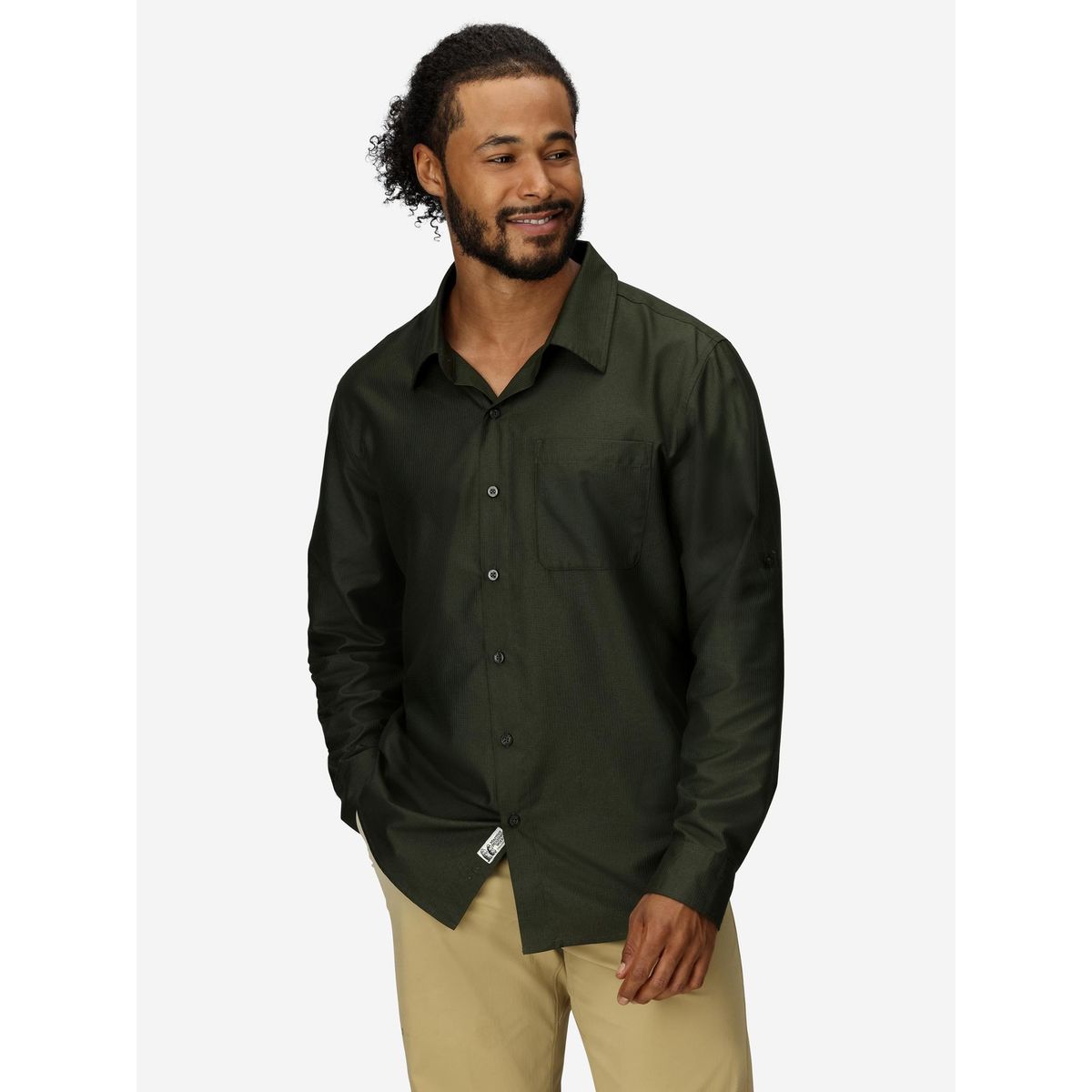 MARMOT - Camisa Hombre Arex Ls Verde Marmot
