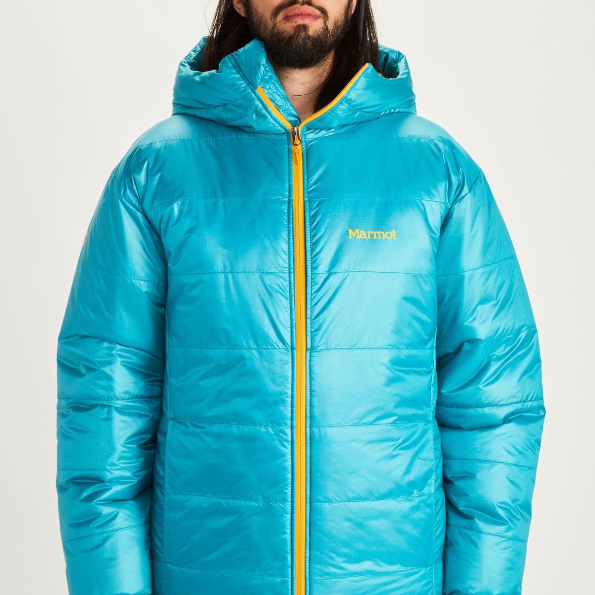 MARMOT - Chaqueta Hombre Warmcube West Rib Celeste Marmot