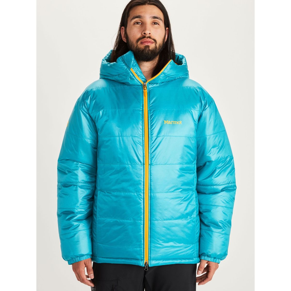 MARMOT - Chaqueta Hombre Warmcube West Rib Celeste Marmot