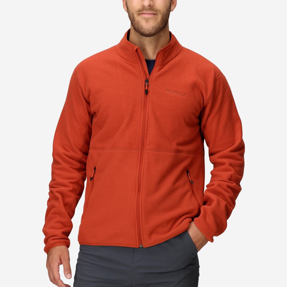 MARMOT - Polar Hombre Rocklin Jacket Naranjo Marmot