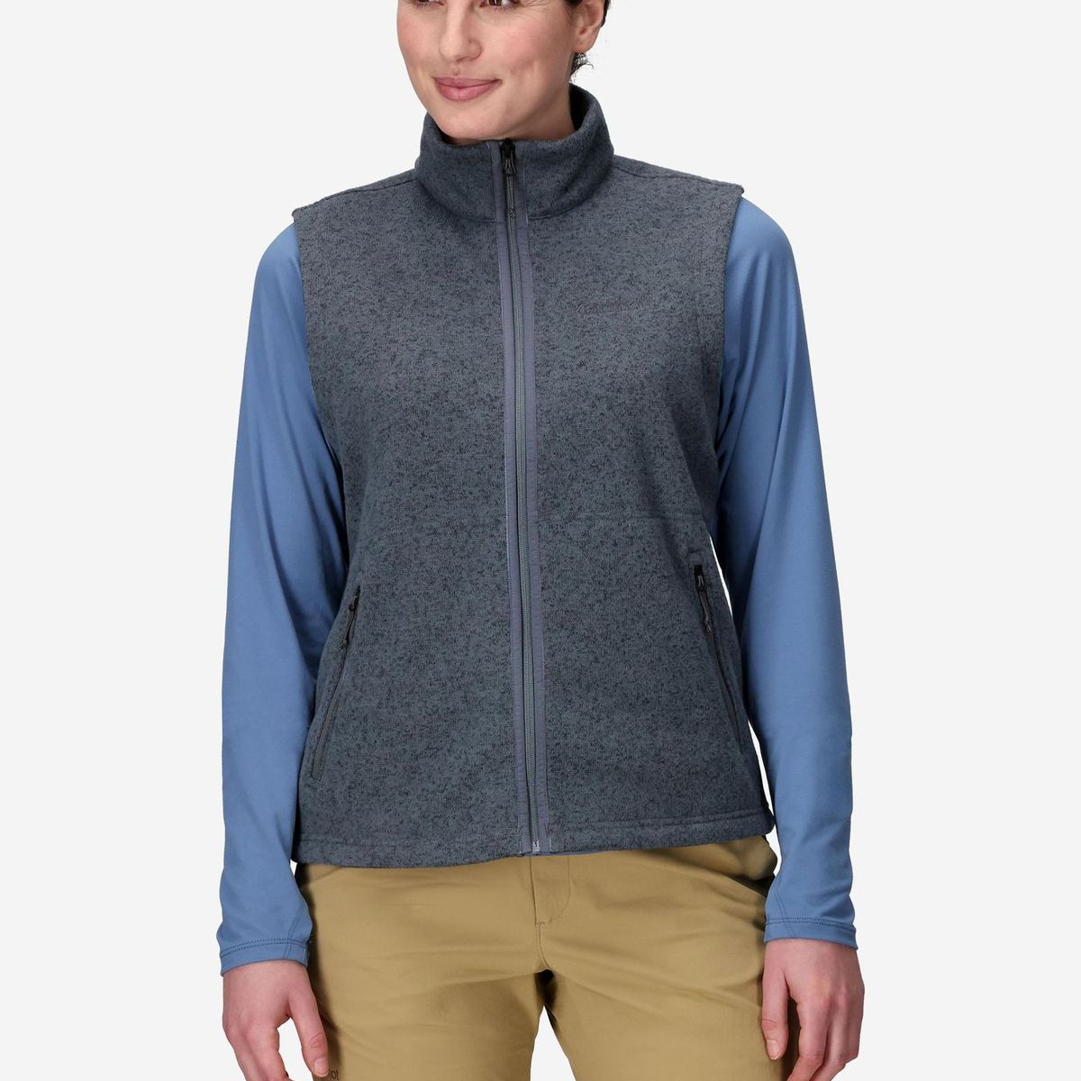 MARMOT - Polar Mujer Drop Line Vest Gris Marmot
