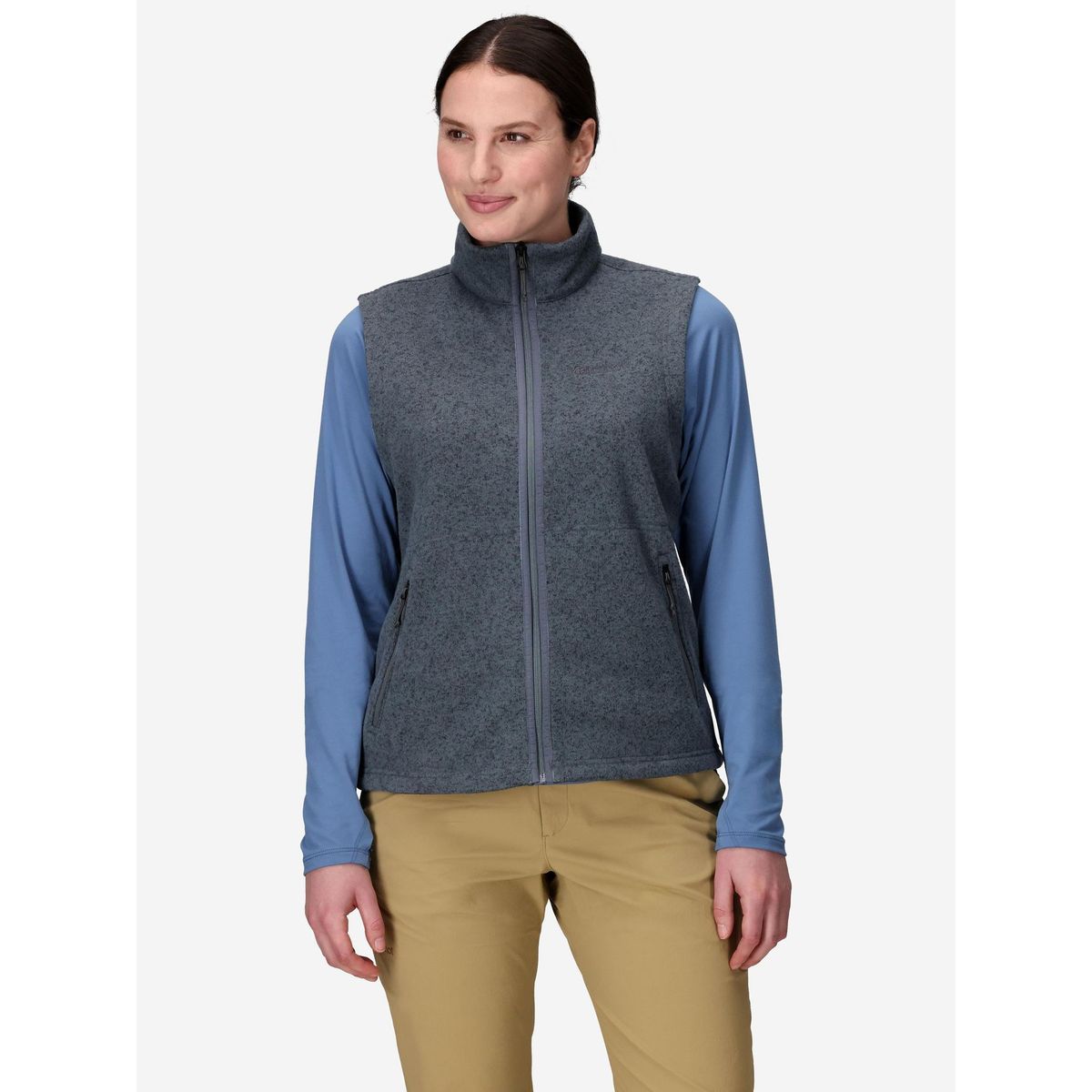 MARMOT - Polar Mujer Drop Line Vest Gris Marmot