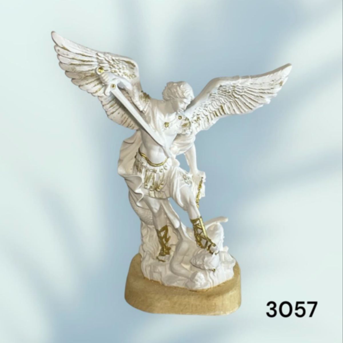GENERICO - Estatua de San Miguel Arcángel en resina de 10 cm.