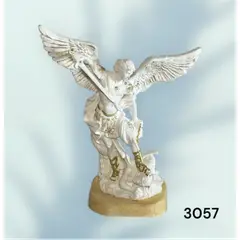 GENERICO - Estatua de San Miguel Arcángel en resina de 10 cm.