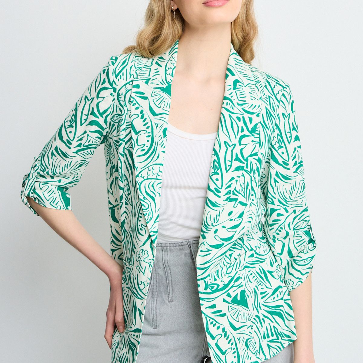 IO - Blazer Mujer Crudo Io