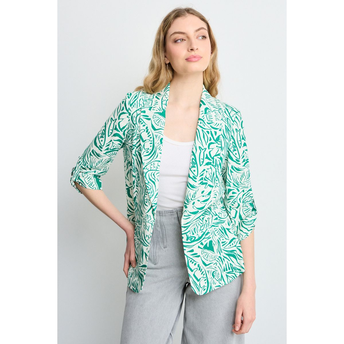 IO - Blazer Mujer Crudo Io