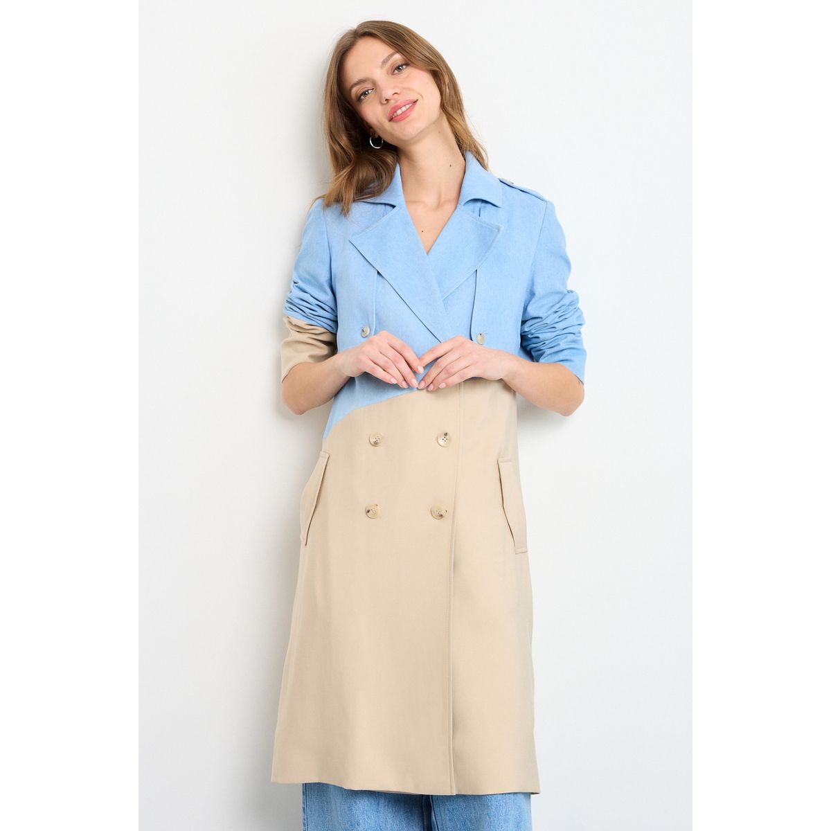 IO - Trench Mujer Beige IO