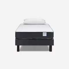 ROSEN - Cama Europea Wave 1 Plaza + Almohada Light
