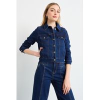 Chaqueta Mezclilla Mujer Azul