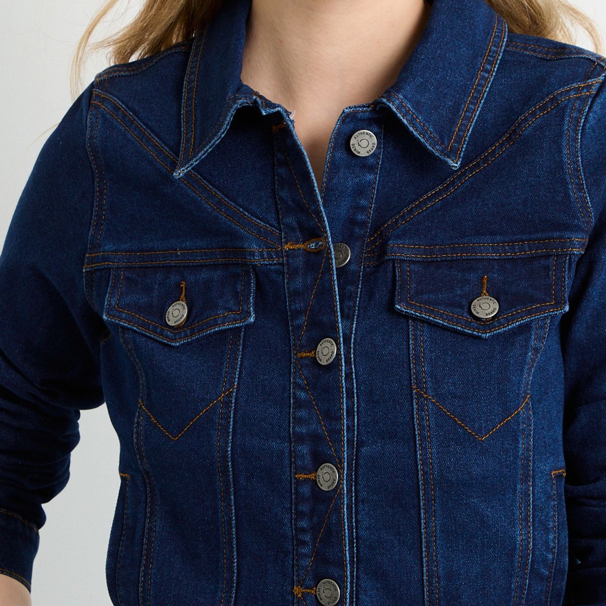 IO - Chaqueta Mezclilla Mujer Azul Io