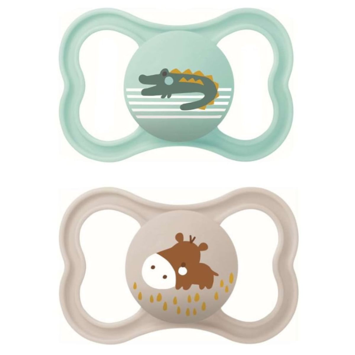 MAM - 2 Chupetes MAM Air con Caja Esterilizadora 6m+ Verde