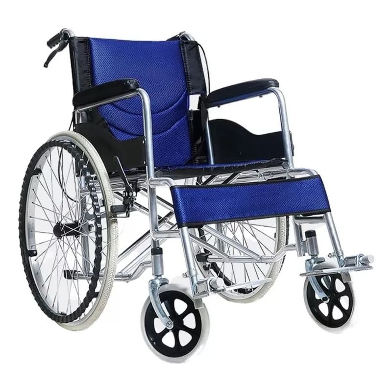 GENERICO - Silla De Ruedas Plegable Doble Freno Aluminio Liviana KJT106G Oneder