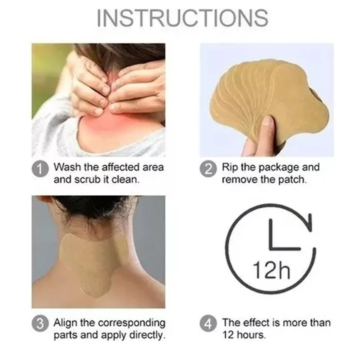 GENERICO - Parches Dolor Muscular Alivia Y Desinflama Espalda Baja 10u