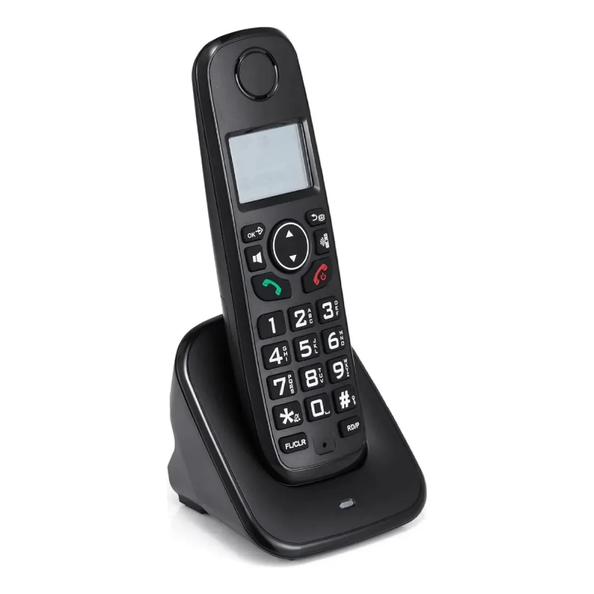 MUNDO MAGIA - Teléfono Fijos Inalámbrico Moderno De Casa Y Oficina Negro