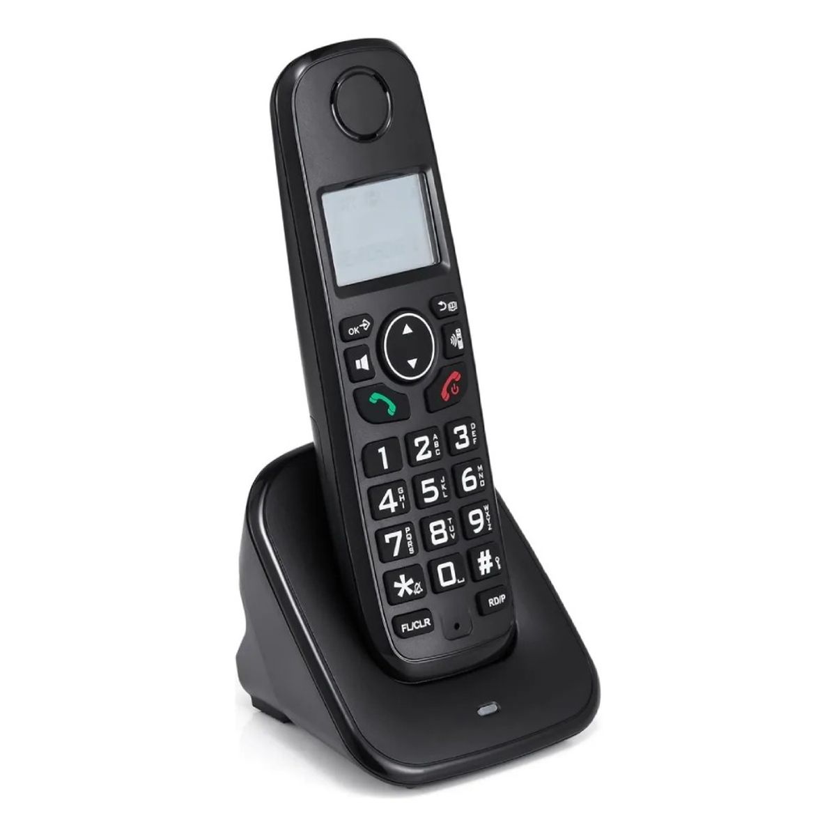 MUNDO MAGIA - Teléfono Fijos Inalámbrico Moderno De Casa Y Oficina Negro