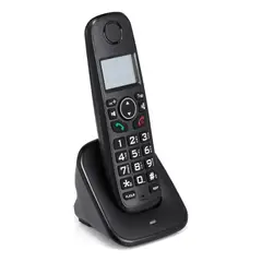 MUNDO MAGIA - Teléfono Fijos Inalámbrico Moderno De Casa Y Oficina Negro