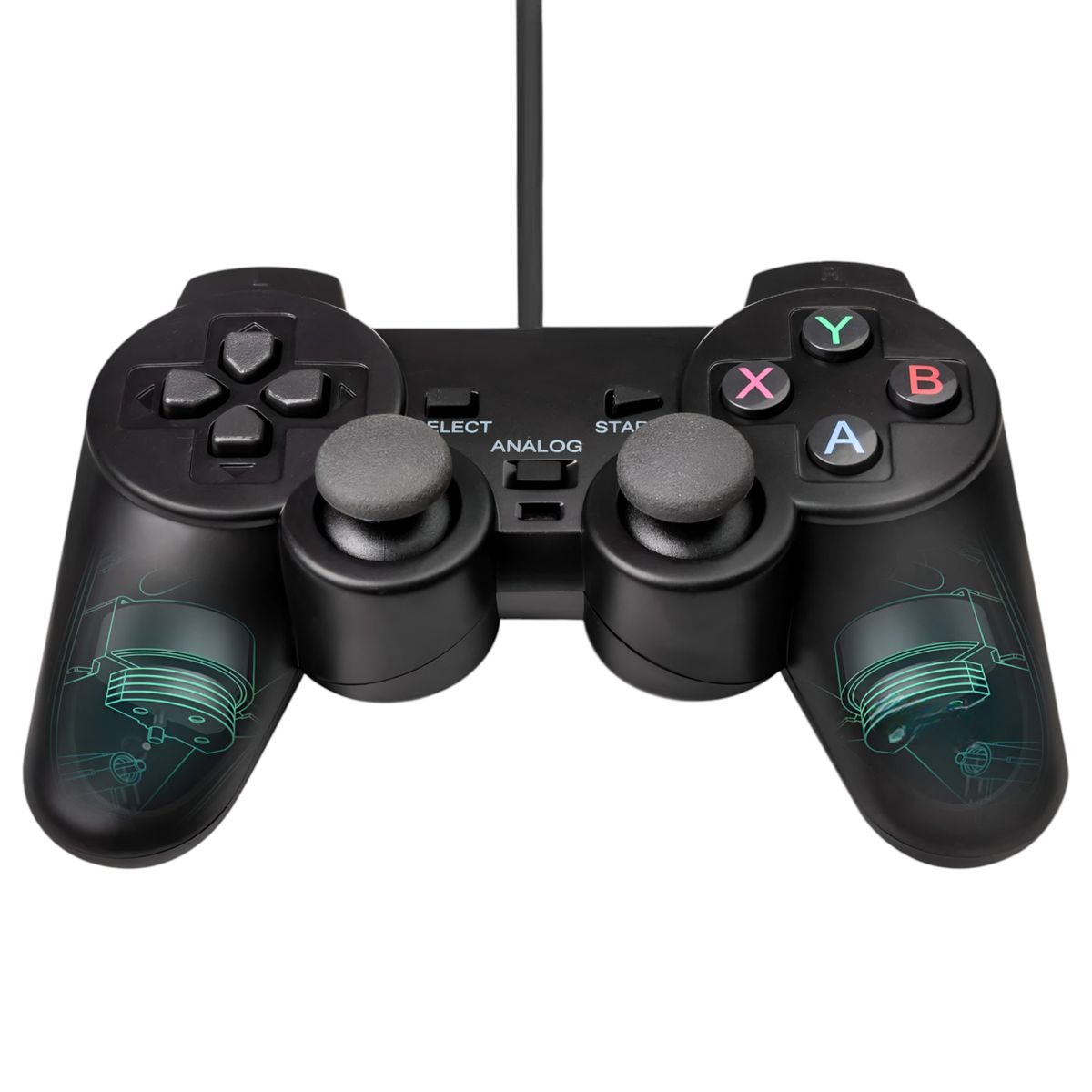DBLUE - Gamepad USB con Análogos Black Deluxe DBC1001