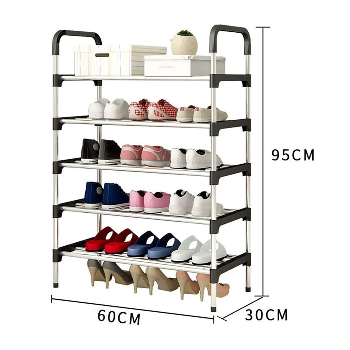 GENERICO - Organizador De Zapatos Estante Zapatero Armable 5 Niveles