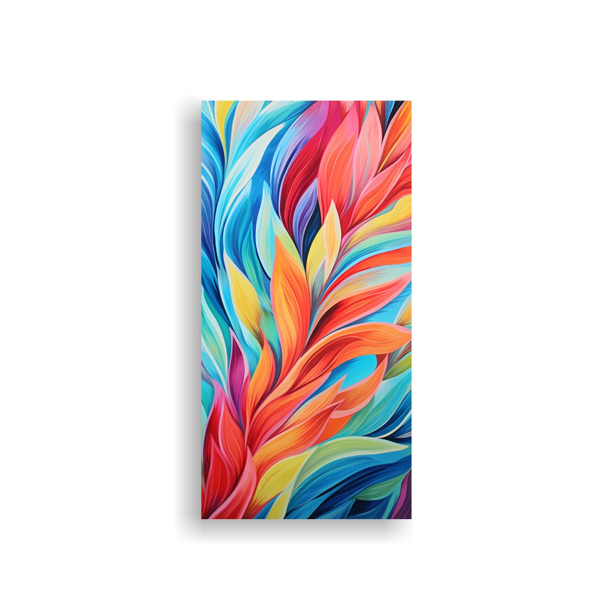 GENERICO - Cuadro Acuarela Naturaleza Viva Con Patrones 70x140 Cm