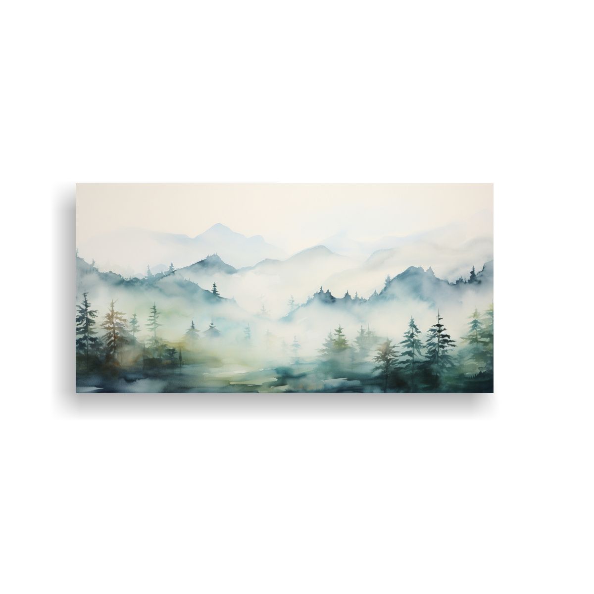 GENERICO - Paisaje Sereno En Pinturas De Decoración Con 140x70 Cm.