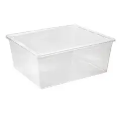 REYPLAST - Caja Organizadora Apilable Modubox 19 L Con Tapa