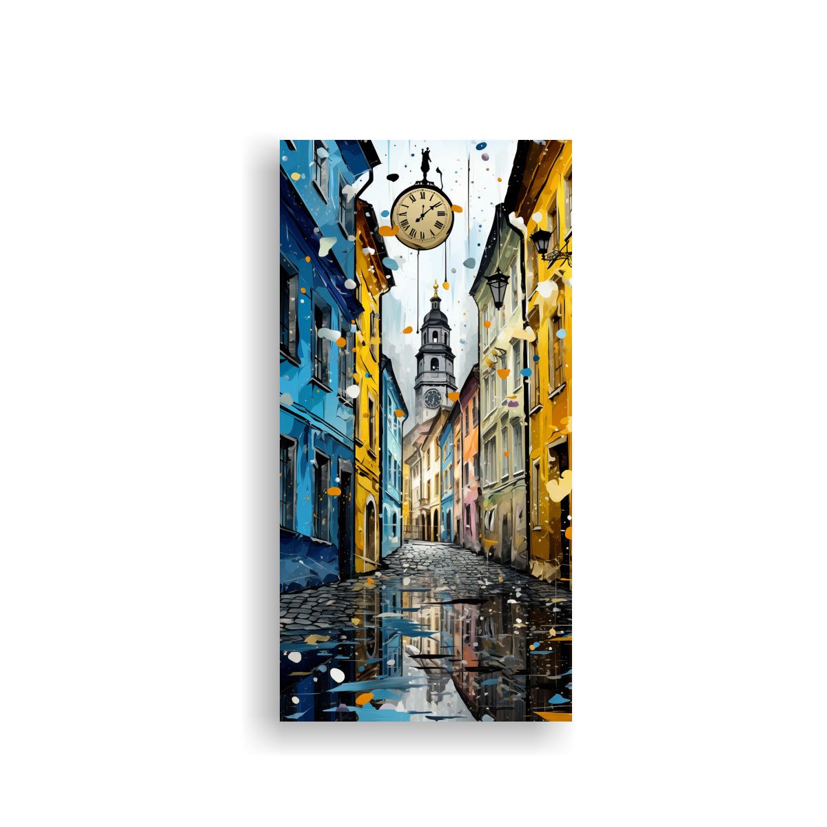 GENERICO - Pintura De Arte Abstracto Inspiración Espacial 70x140 Cm