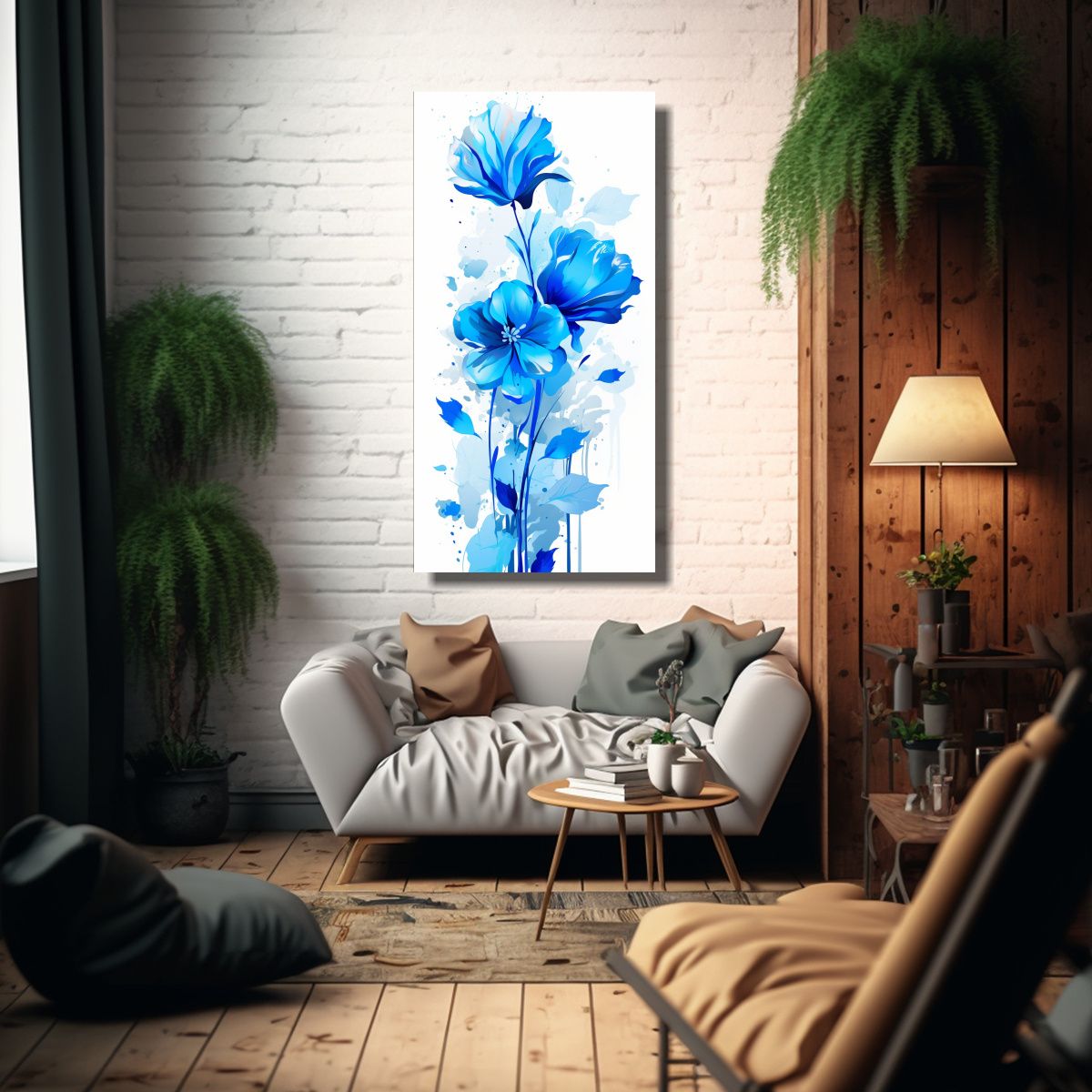 GENERICO - Pintura En Bastidor Decoración Naturaleza Viva 70x140 Cm