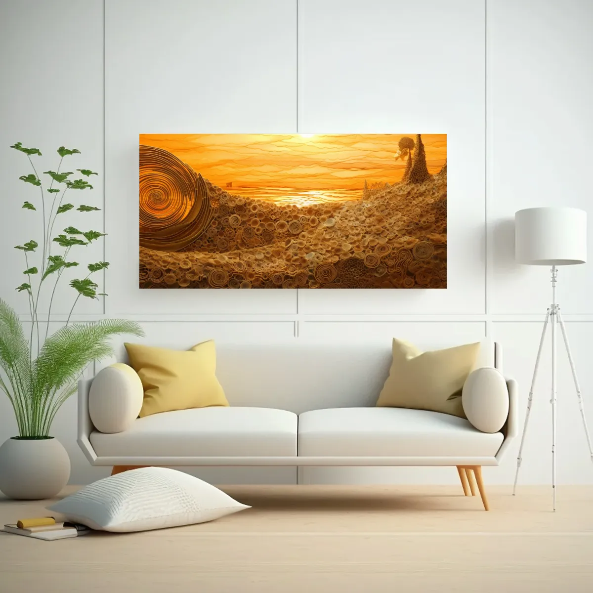 GENERICO - Pinturas Decorativas Con Tela En Bastidor 120x60 Cm