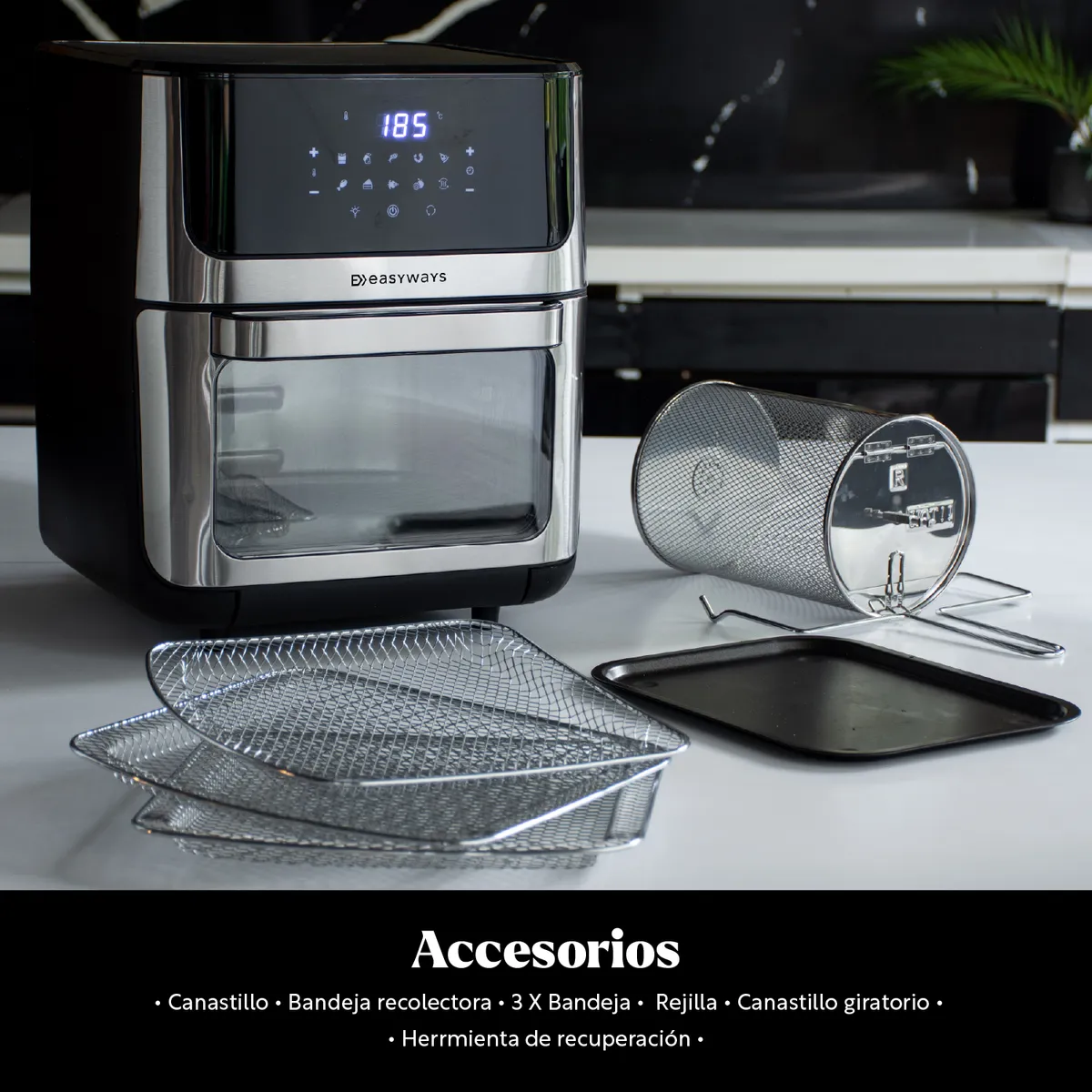 EASYWAYS - Freidora de Aire Air Fryer Plus Lite 12 L EasyWays