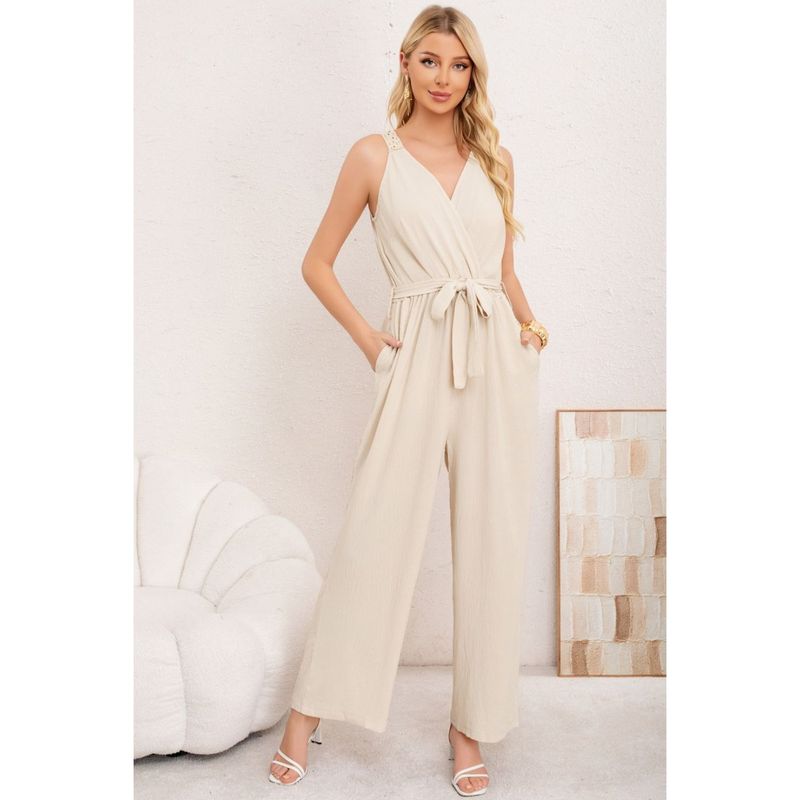 MPROPIA - Enterito Semi Formal Casual Calidad Premium Espalda Macramé 3388