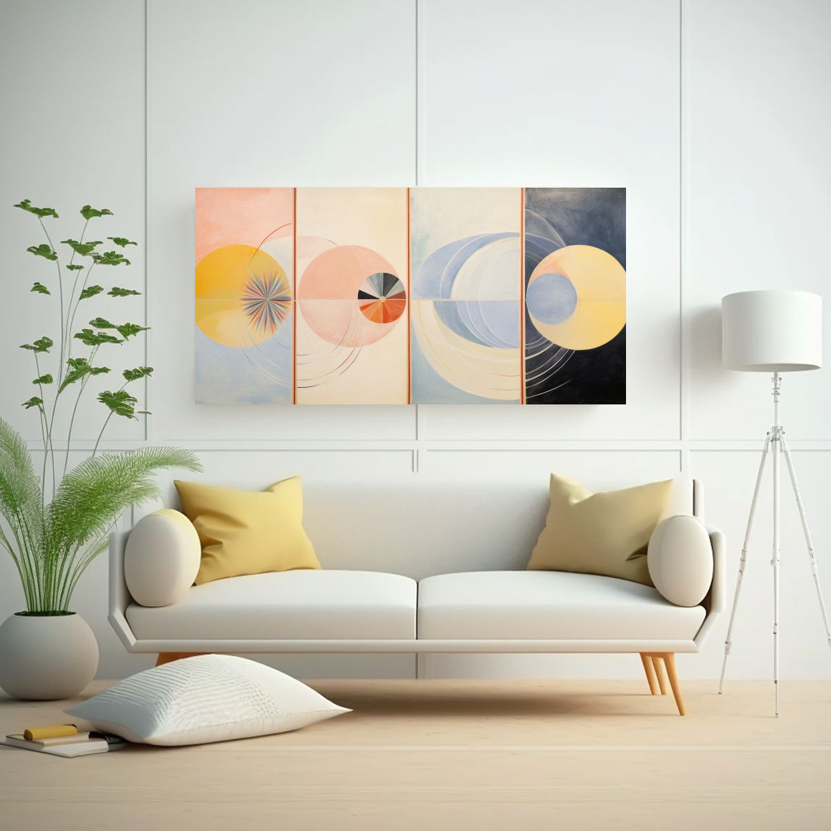 GENERICO - Cuadros Lienzo Dinámico Diseño Hilma Af Klint 140x70 Cm