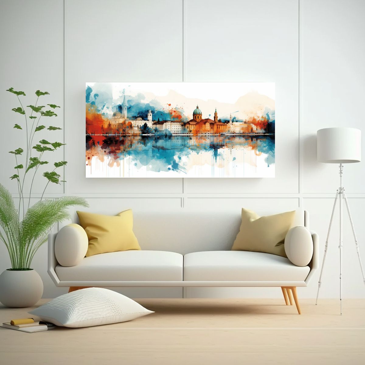 GENERICO - Pintura Decorativa Abstracta De La Composición 140x70 Cm