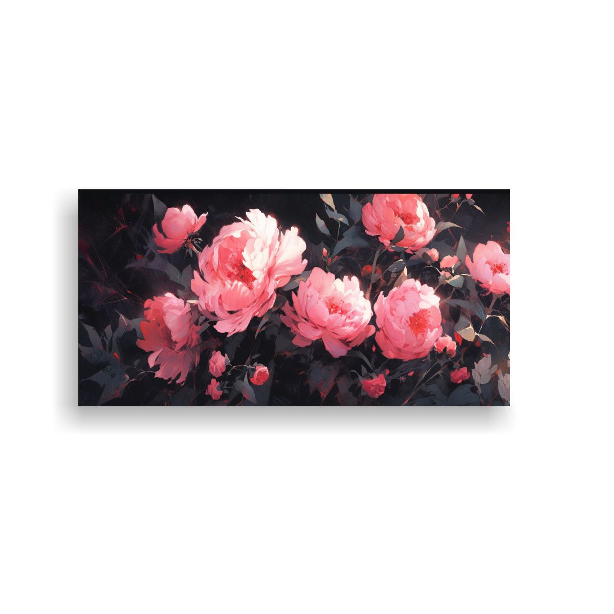 GENERICO - Impresión De Arte Floral En Lienzo Para 120x60 Cm.