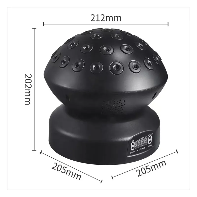 GENERICO - Laser Puntos Rojo Giratorio Bola Dj DMX fiestas antro