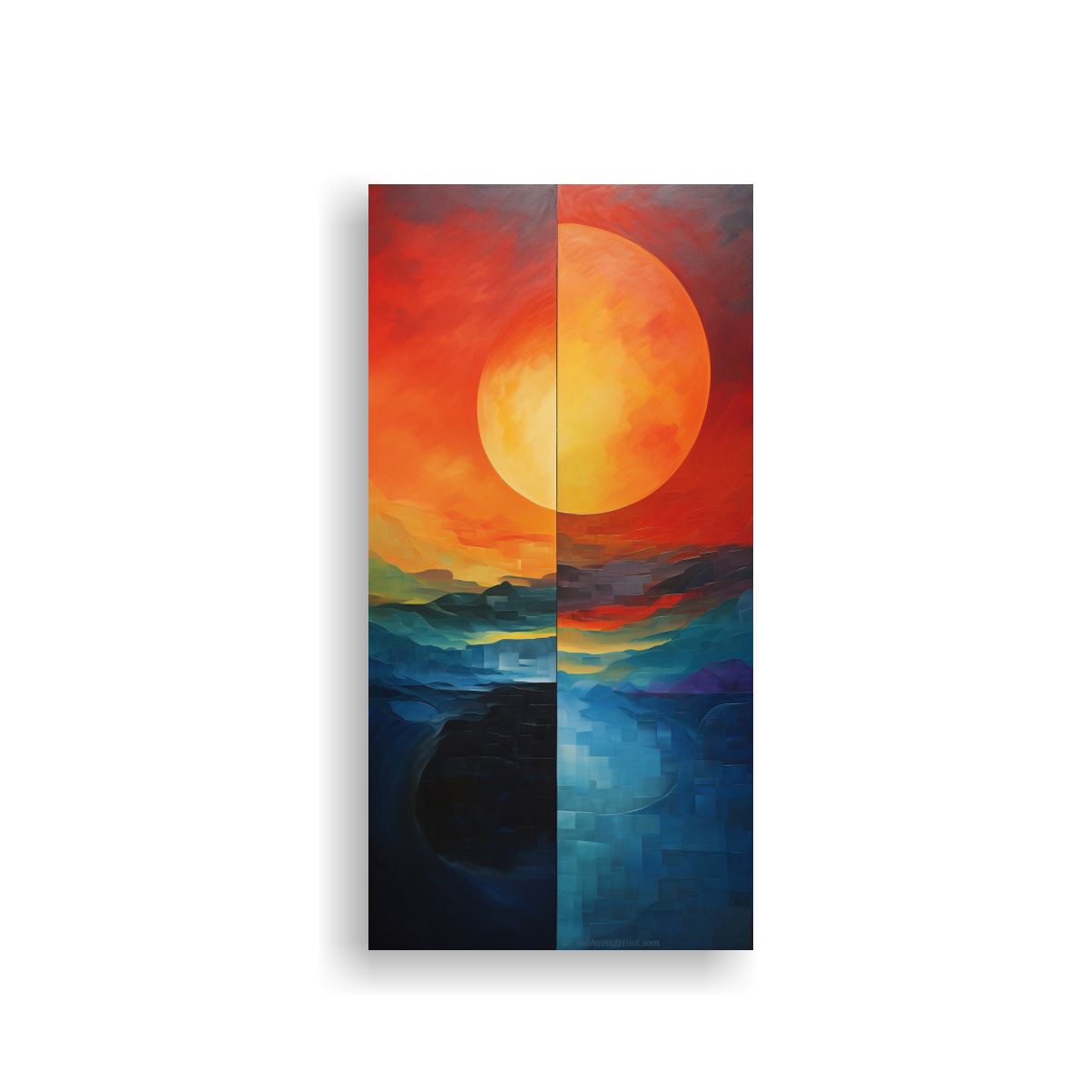 GENERICO - Pintura Abstracta De Transición De La 70x140 Cm