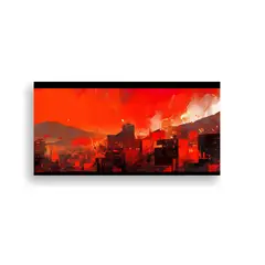 GENERICO - Lienzo De Tela Colores Majestuosos En Santiago 140x70 Cm