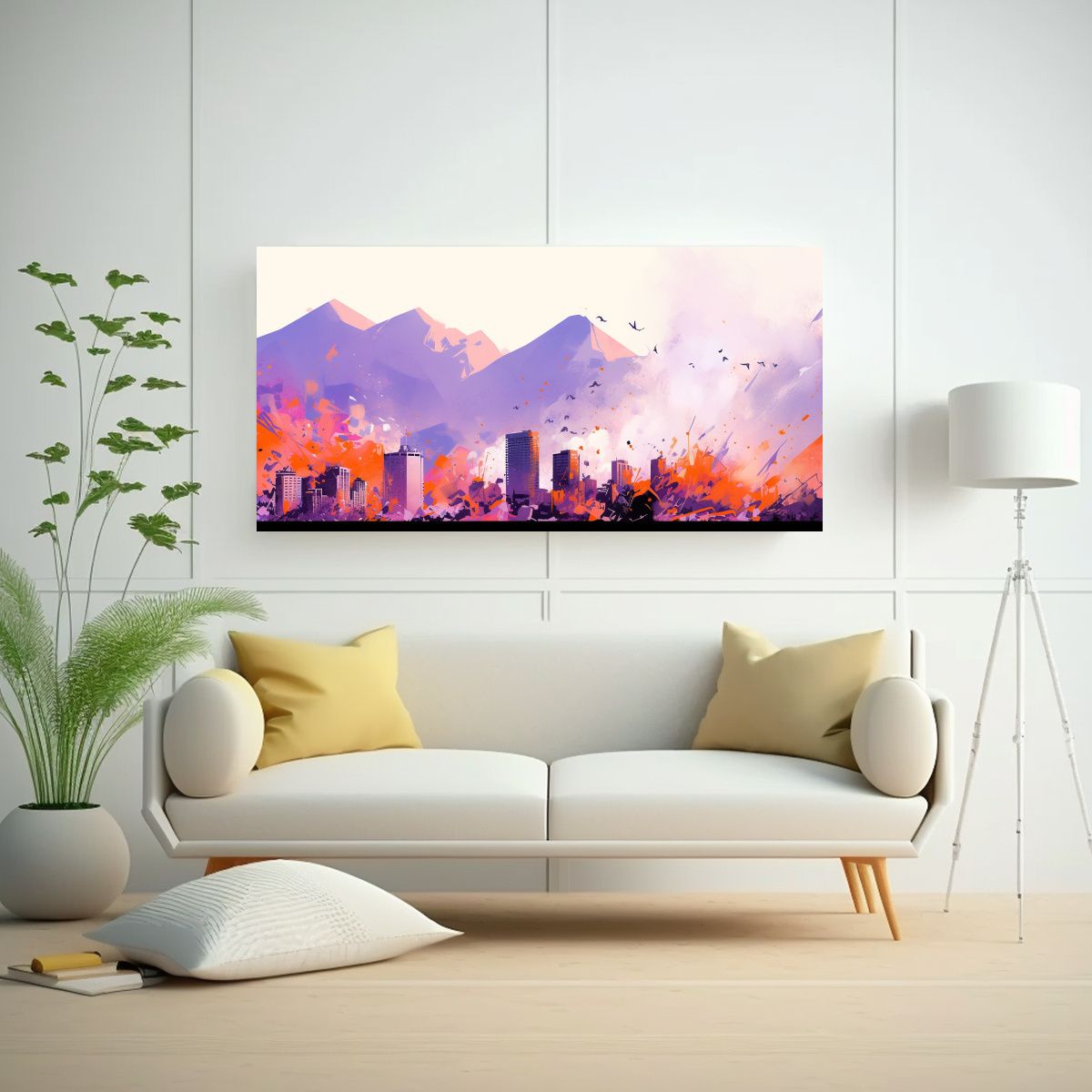 GENERICO - Cuadro Movimiento Para Oficina En Santiago En 120x60 Cm