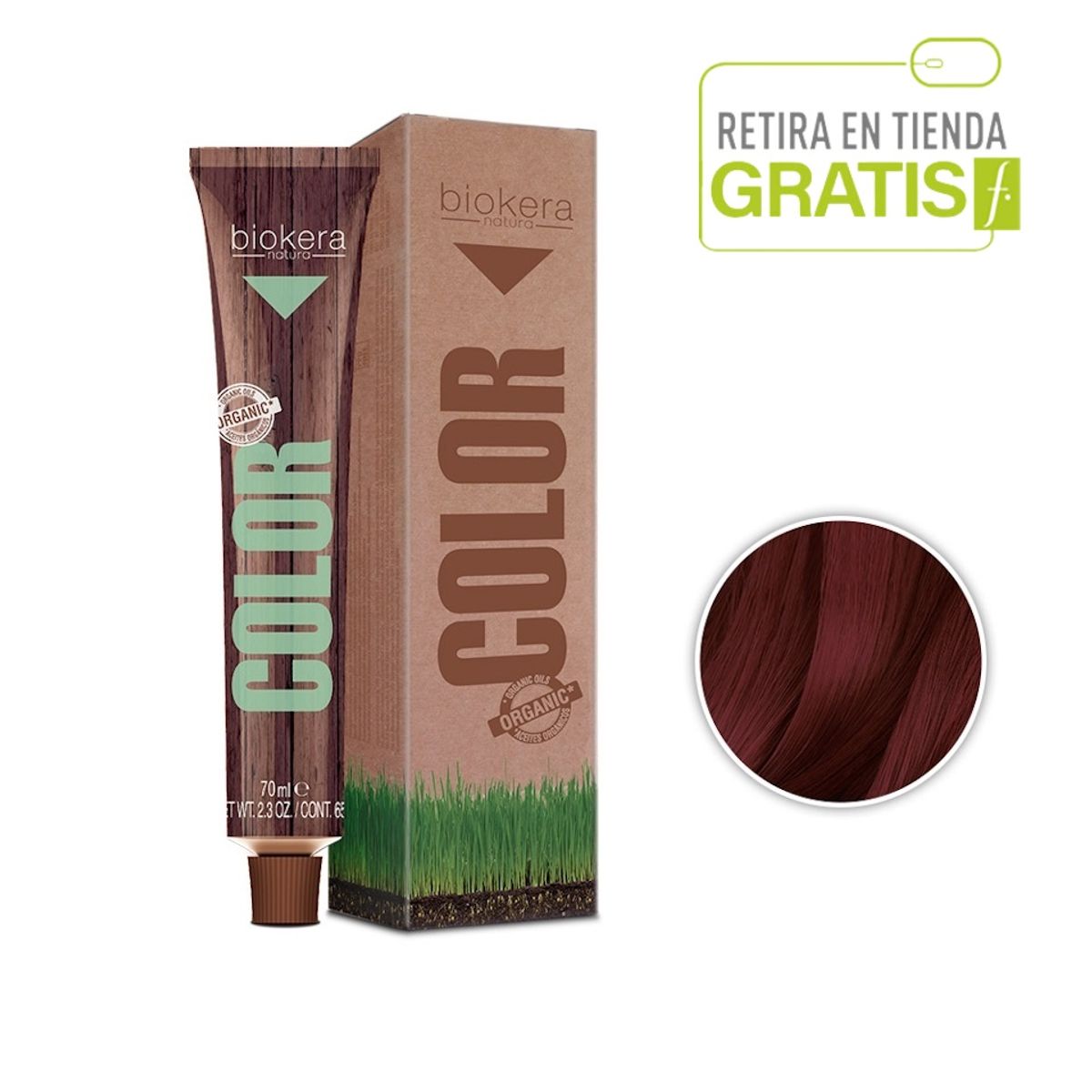 SALERM - SALERM Tintura Biokera 5.66 Castaño Claro Rojo Intenso