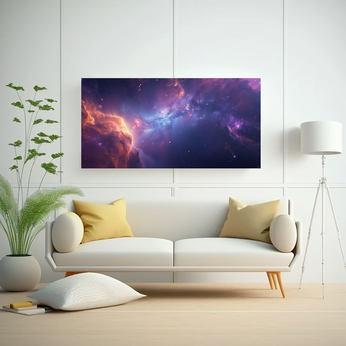 GENERICO - Pintura En Bastidor Abstracta Única Para Espacio 120x60 Cm