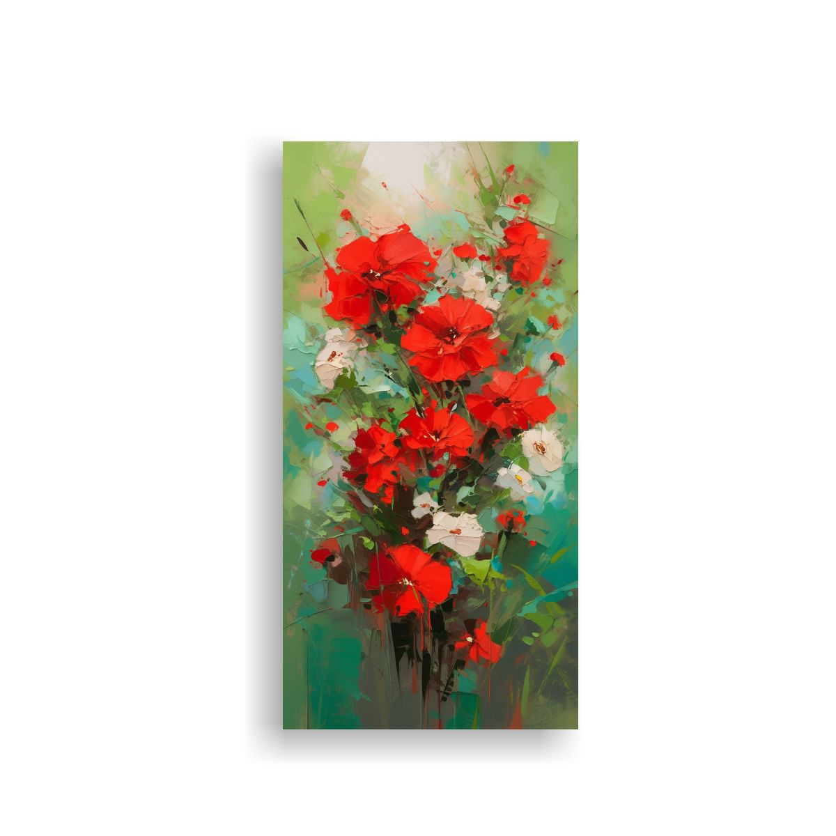 GENERICO - Pintura En Lienzo Estilo Galería De Flores 70x140 Cm