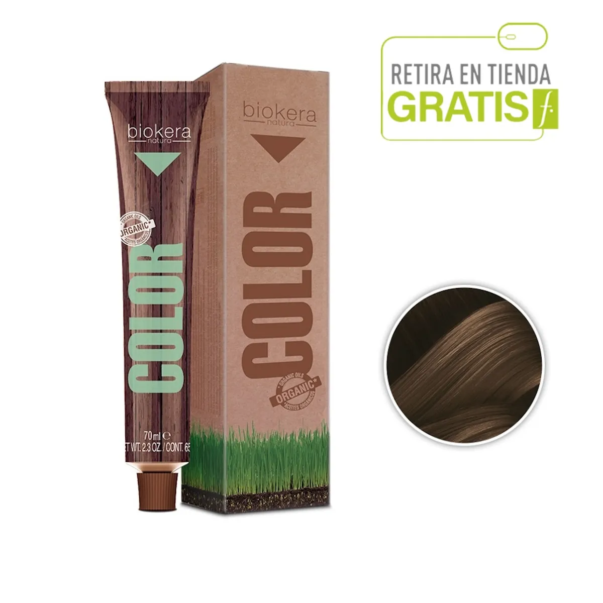 SALERM - SALERM Tintura Biokera 5.70 Castaño Claro Marrón Natural