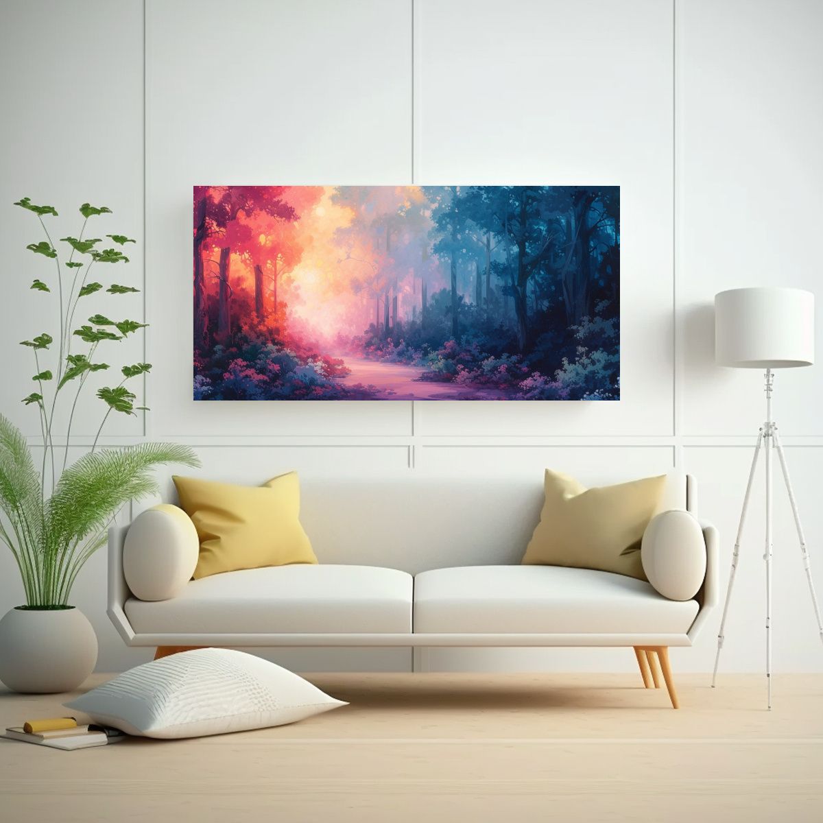 GENERICO - Cuadro Tela Movimiento Duradero Abstracto 20578 120x60 Cm