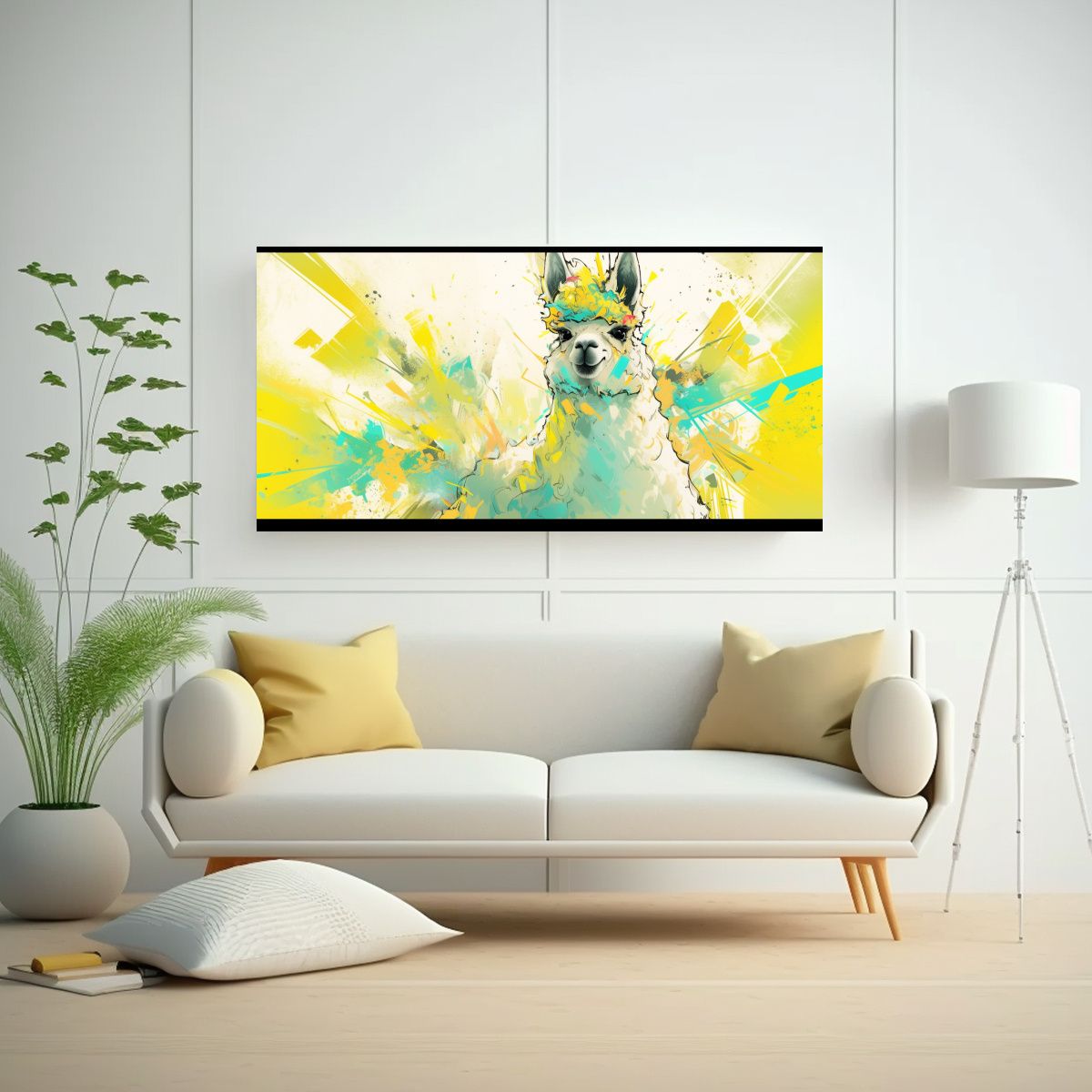 GENERICO - Pinturas Decorativas En Lienzo De Inspiración 120x60 Cm