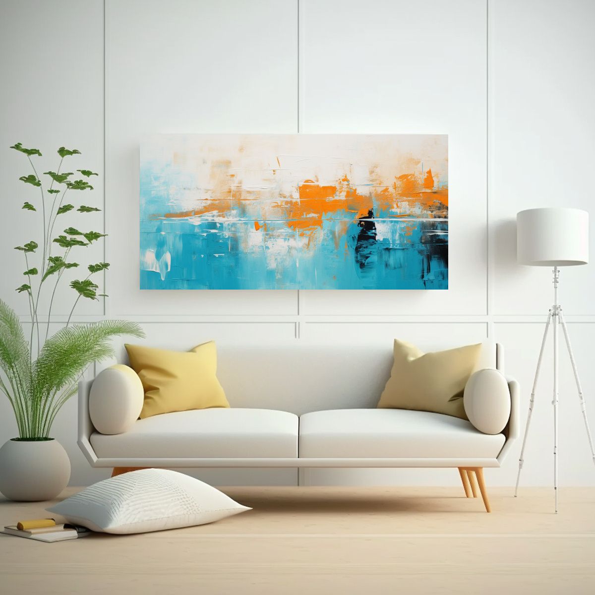 GENERICO - Pinturas De Decoración En Lienzo Abstracto 120x60 Cm