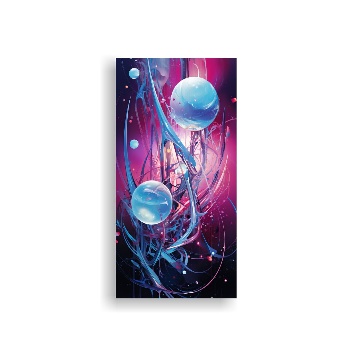 GENERICO - Tela Abstracta Interstellar Voyages En Bastidor 70x140 Cm