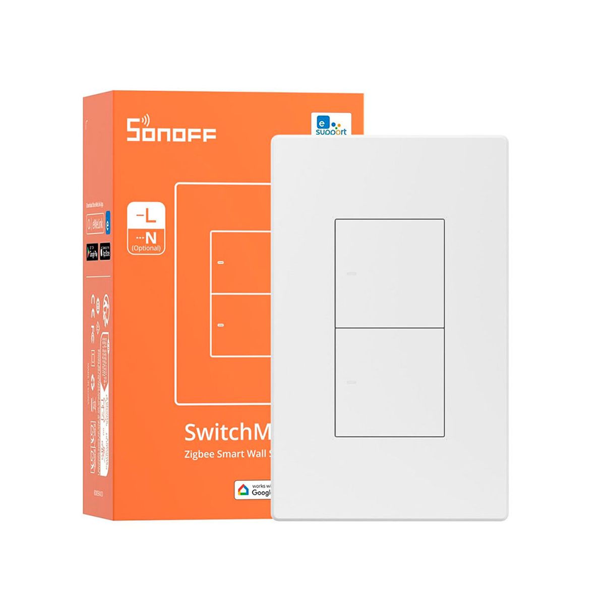 SONOFF - Interruptor Zigbee S Neutro Sonoff SwitchMan ZBM5 2 Canales