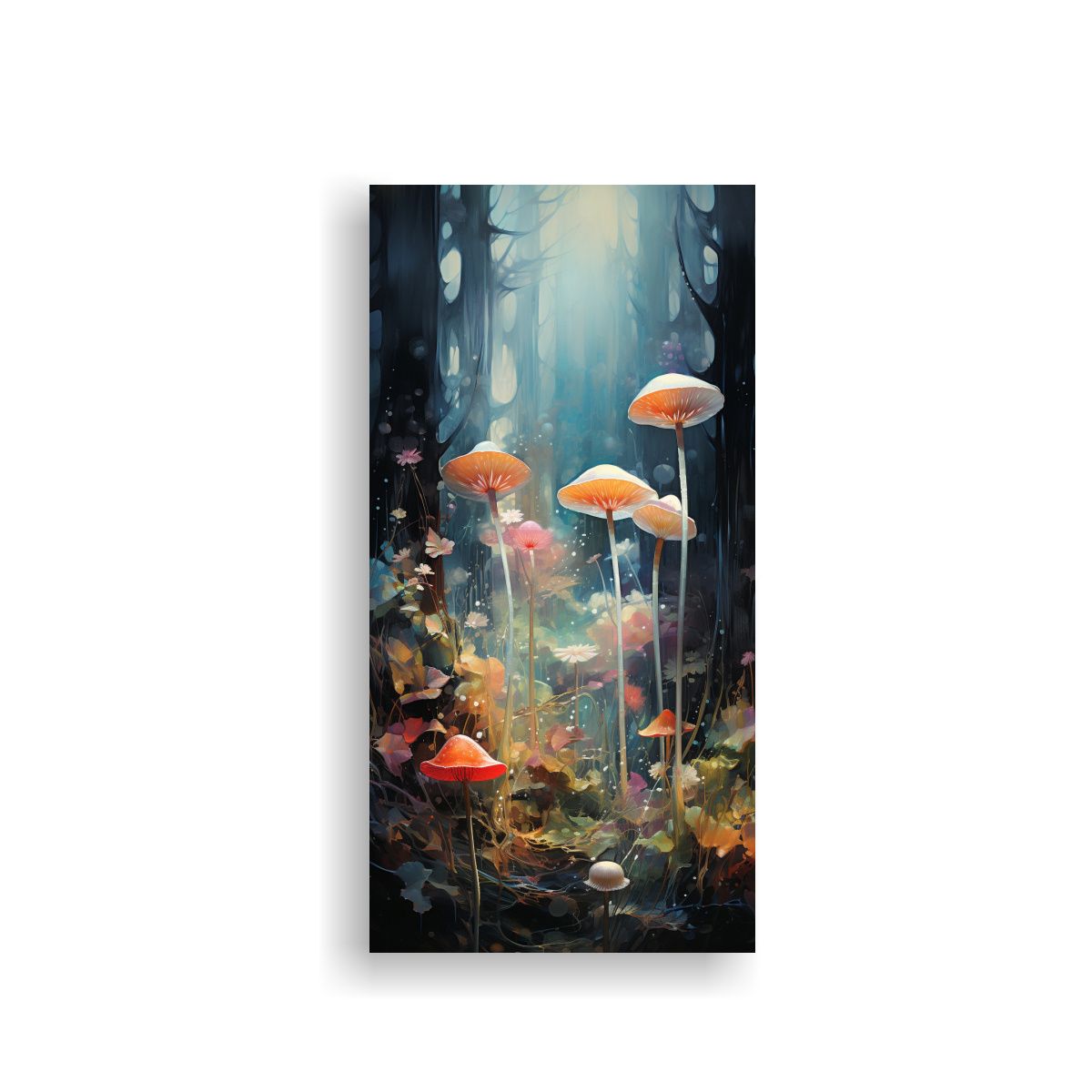 GENERICO - Cuadro Temático Abstracto De Un Bosque Místico 70x140 Cm