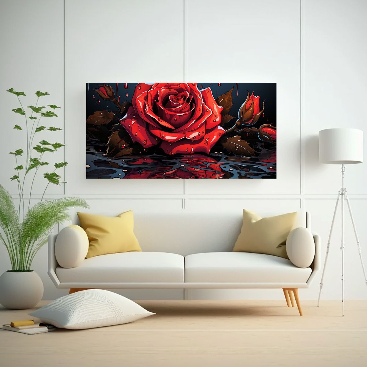 GENERICO - 1 Cuadro De Alta Calidad Elegante Y Moderno Con 140x70 Cm.
